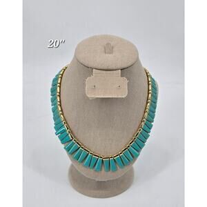 Amrita Singh Turquoise Dream Island Statement Necklace – Bold Boho